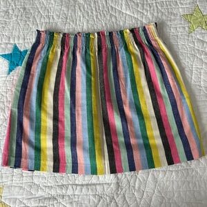 J Crew Cotton/Linen Mini Skirt, Size 12
